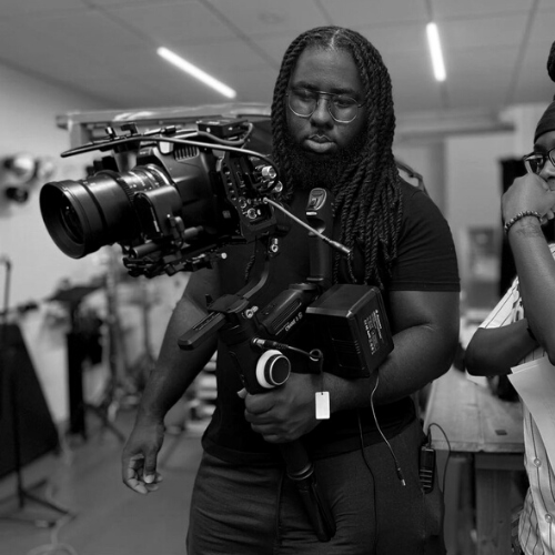 Kevin Jacques with a camera